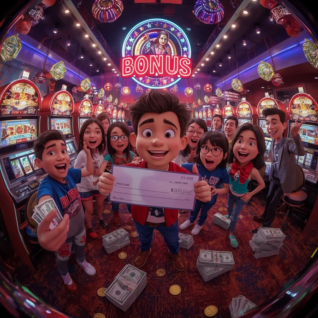 bonus dans les mains de l'homme au casino TikTok Casino