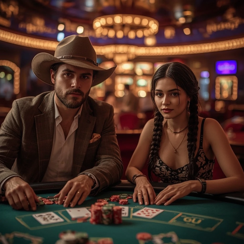 photo de deux joueurs de poker TikTok Casino